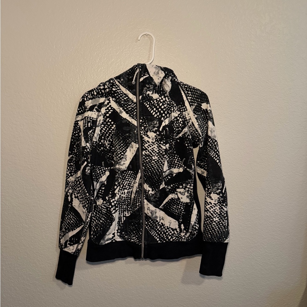 lululemon athletica Black and White Scuba Jacket